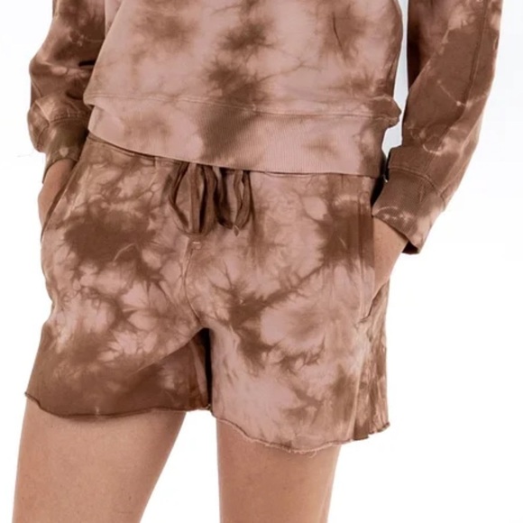 Anthropologie LACAUSA Slater Rustic Tie Dye Sweatshorts SZ M - Picture 1 of 14
